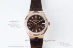 AAA Swiss Vacheron Constantin Overseas Small 37 MM Rose Gold Diamond Case Chocolate Face Automatic Watch